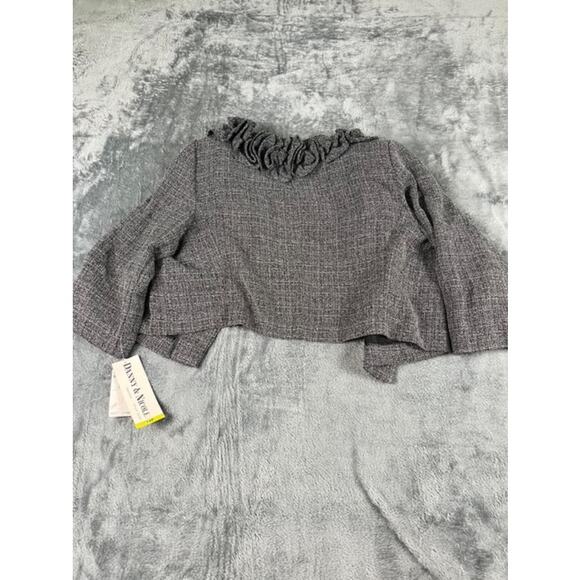Danny & Nicole Women's Gray Tweed Dress & Matching Jacket Set Size 14P NWT - Picture 9 of 13